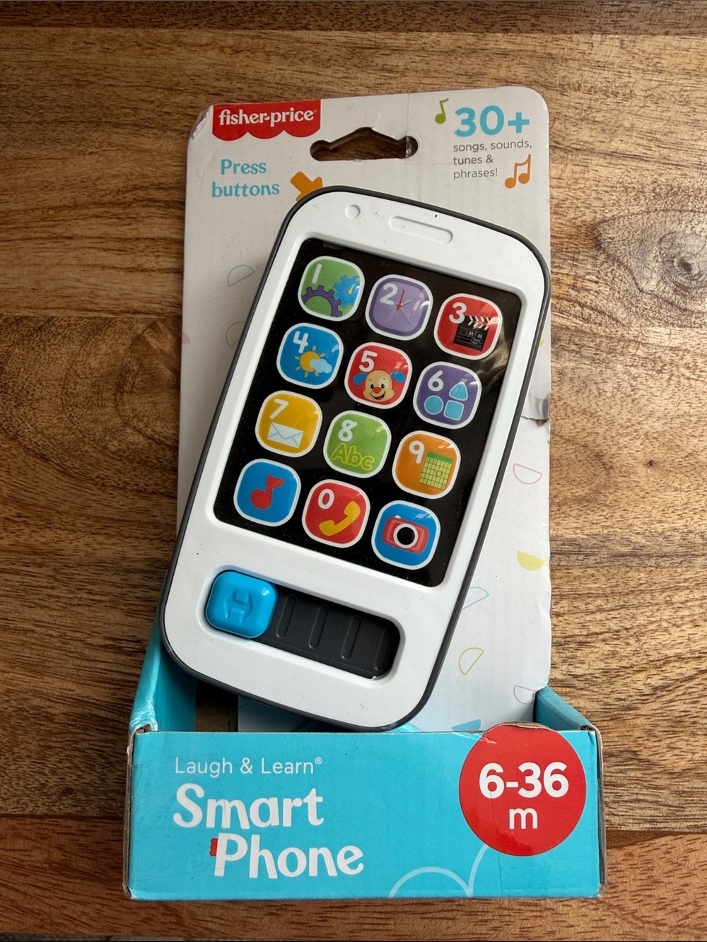 Fisher Price Baby Toy Learning Phone - Black and Multicolor